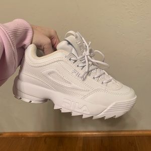 Fila Disruptor II Premium white/white size 7